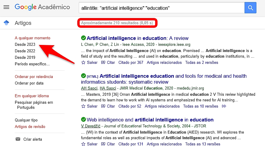 refinamento do problema de pesquisa google acadêmico